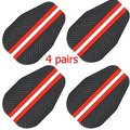 1-4pairs Car Rearview Mirror Rain Eyebrow Visor Carbon Fiber Car Rearview Side Snow Sun Visor Rain Cover Car Mirror Accessories Oasis Select 4pairs Black