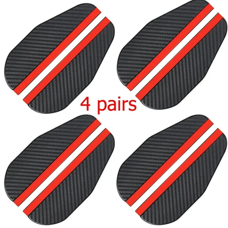 1-4pairs Car Rearview Mirror Rain Eyebrow Visor Carbon Fiber Car Rearview Side Snow Sun Visor Rain Cover Car Mirror Accessories Oasis Select 4pairs Black