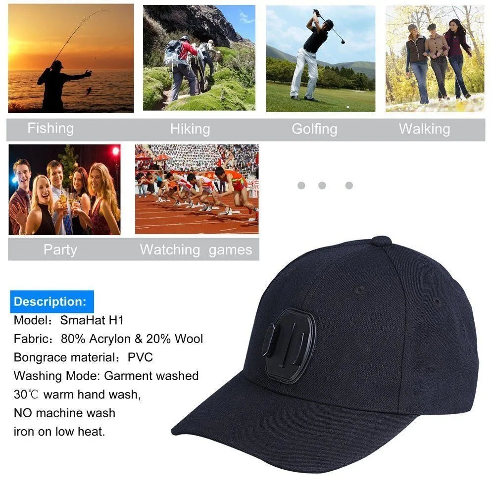 Baseball Cap Action Camera Mount – GoPro, DJI & Insta360