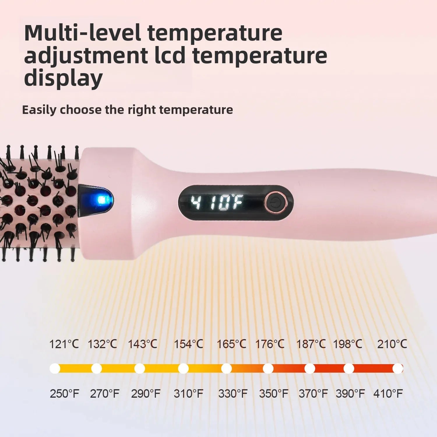 2-in-1 Electric Straightening & Curling Brush 38mm Styler
