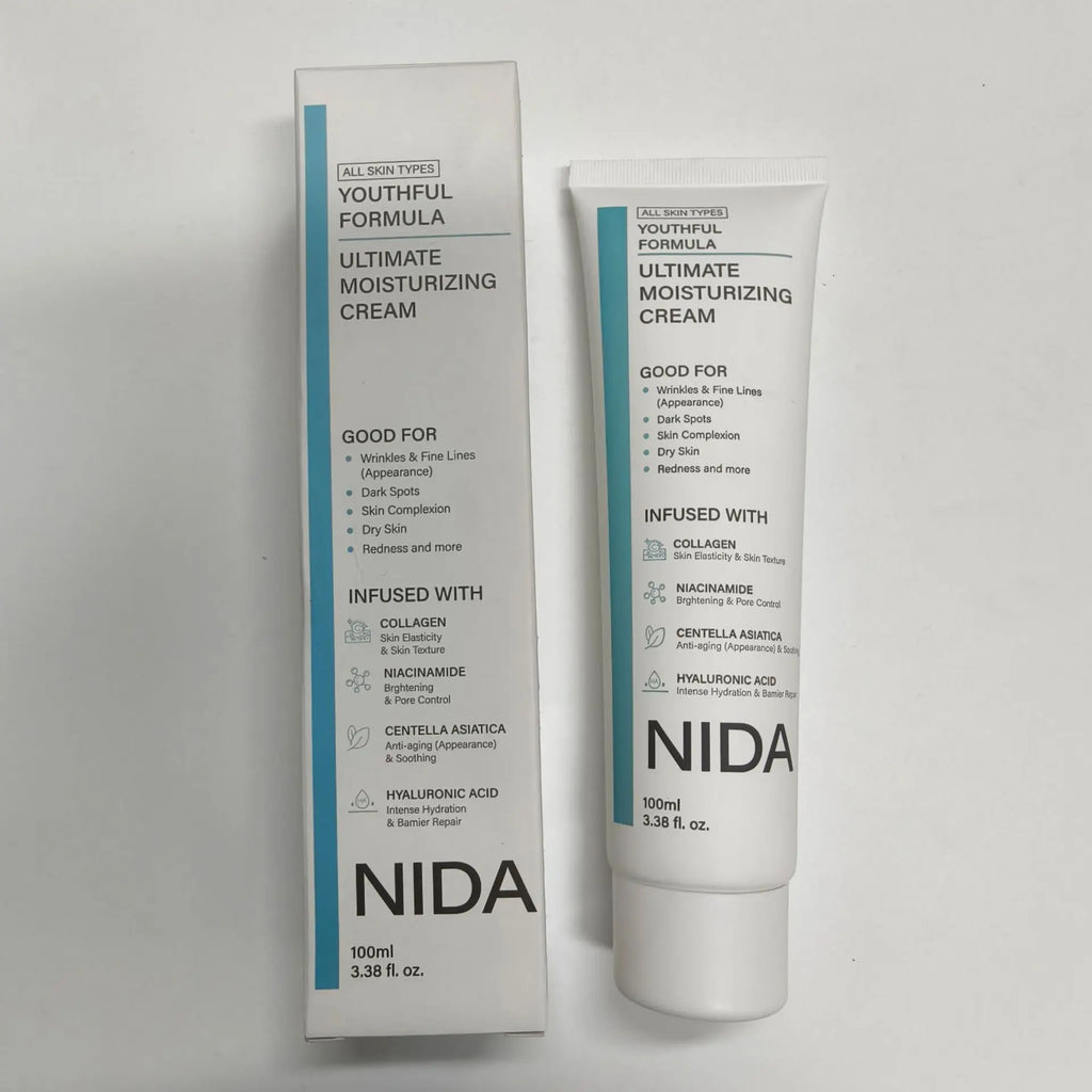Korea NIDA Skin Care Kit - Ultimate Moisturizing Cream, Retinol Probiotic Eye Cream, TXA Renewal Essence, For All Skin Types Oasis Select