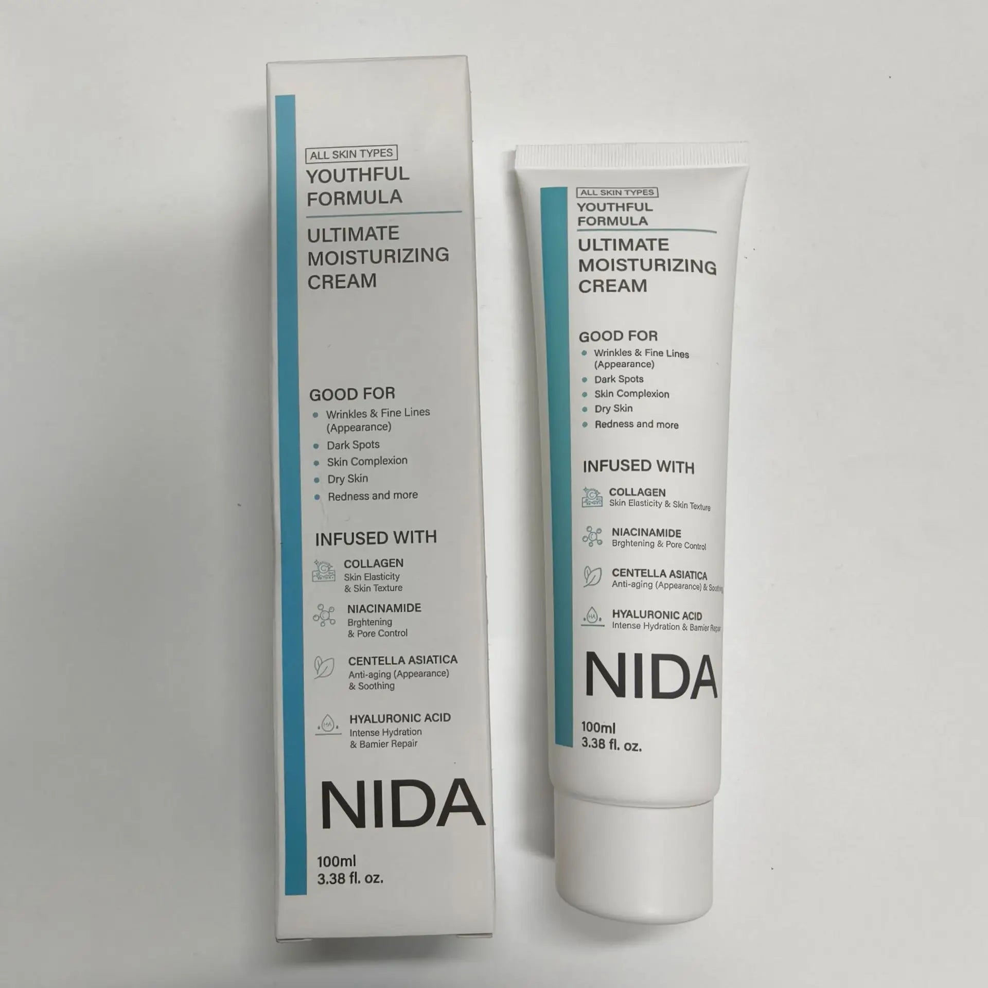 Korea NIDA Skin Care Kit - Ultimate Moisturizing Cream, Retinol Probiotic Eye Cream, TXA Renewal Essence, For All Skin Types Oasis Select