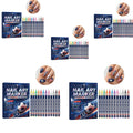 12Pcs Champion Fan Edition Nail Art Markers Quick Dry Nail Pens DIY American Flag Football Nail Art Liner Manicure Tools Oasis Select 5boxed