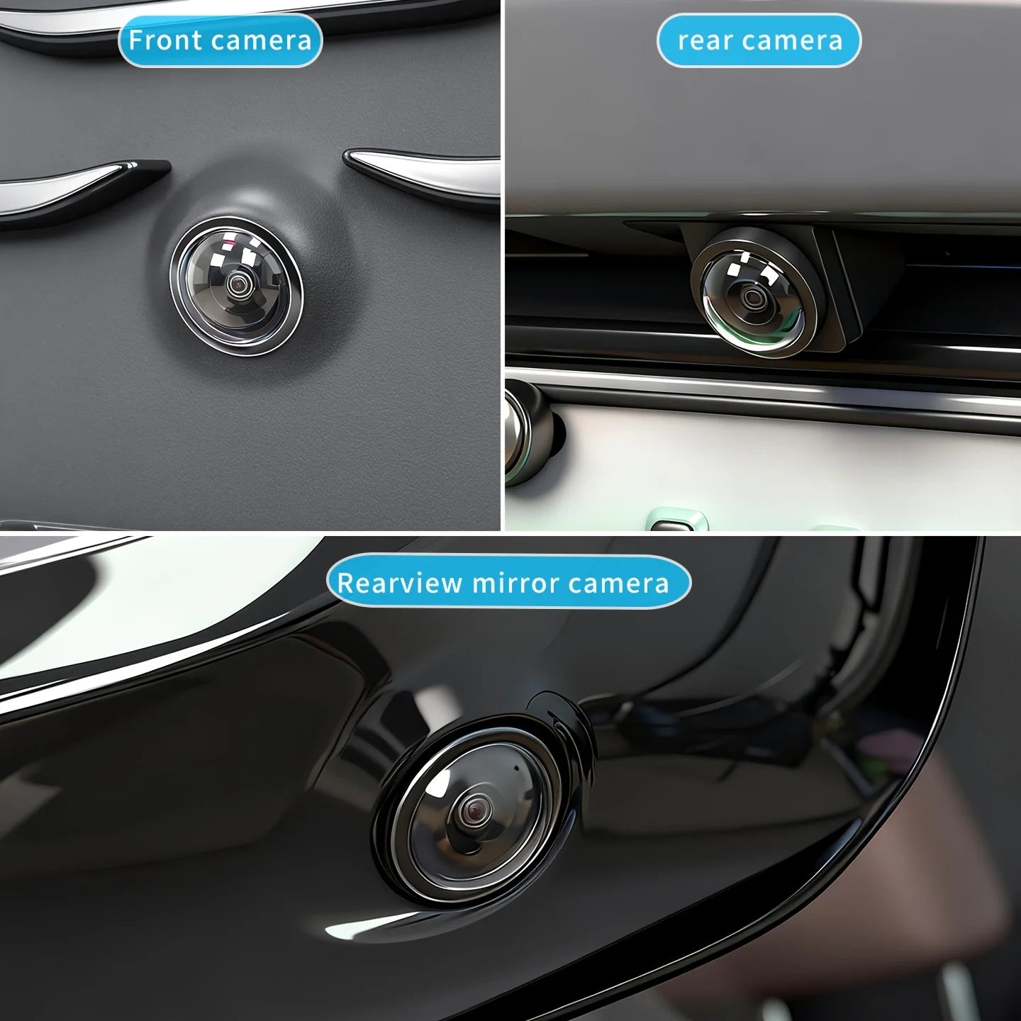 Car 360° Camera Lens Guard – Dustproof, Anti-Scratch HD Cover