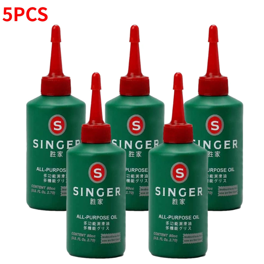 Sewing Machine Oil Original Imported Sewing Machine Oil Lubricant White Oil Sewing Machine Oil special oil lubricant 1-5PC Oasis Select Green