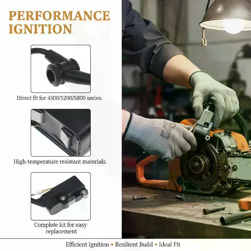 Chainsaw Ignition Coil for 4500 5200 5800 | Easy DIY Repair