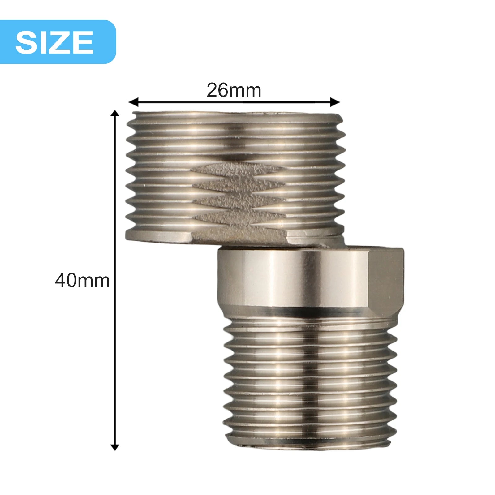 360° Rotatable Wall Mounted Shower Faucet Adapter | Angled Shower Faucet Adapter Oasis Select