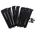 10-Pack Black Metal PCI Slot Cover Brackets with Screws