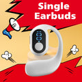 Ear Hook Wireless Earphones Bluetooth 5.3 Mini Handsfree Waterproof Sport Music Headset Single Earbuds OWS Headphone HiFi Music Oasis Select White
