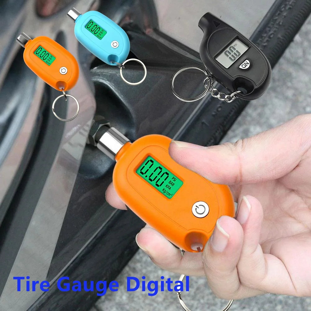Digital Tire Pressure Gauge LCD – PSI BAR KPA | Car & Bike Digital Tire Gauge Oasis Select