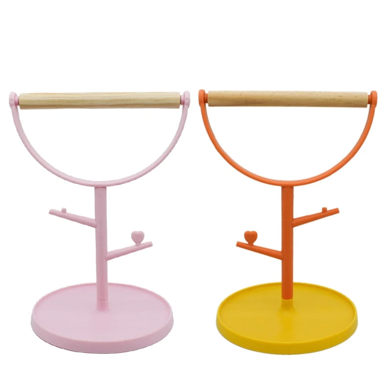 Cute Small Bird Perch Bird Play Stand Training Parrot Playstand Portable Bird Cage Toys for Cockatiels Conures Paraket Oasis Select