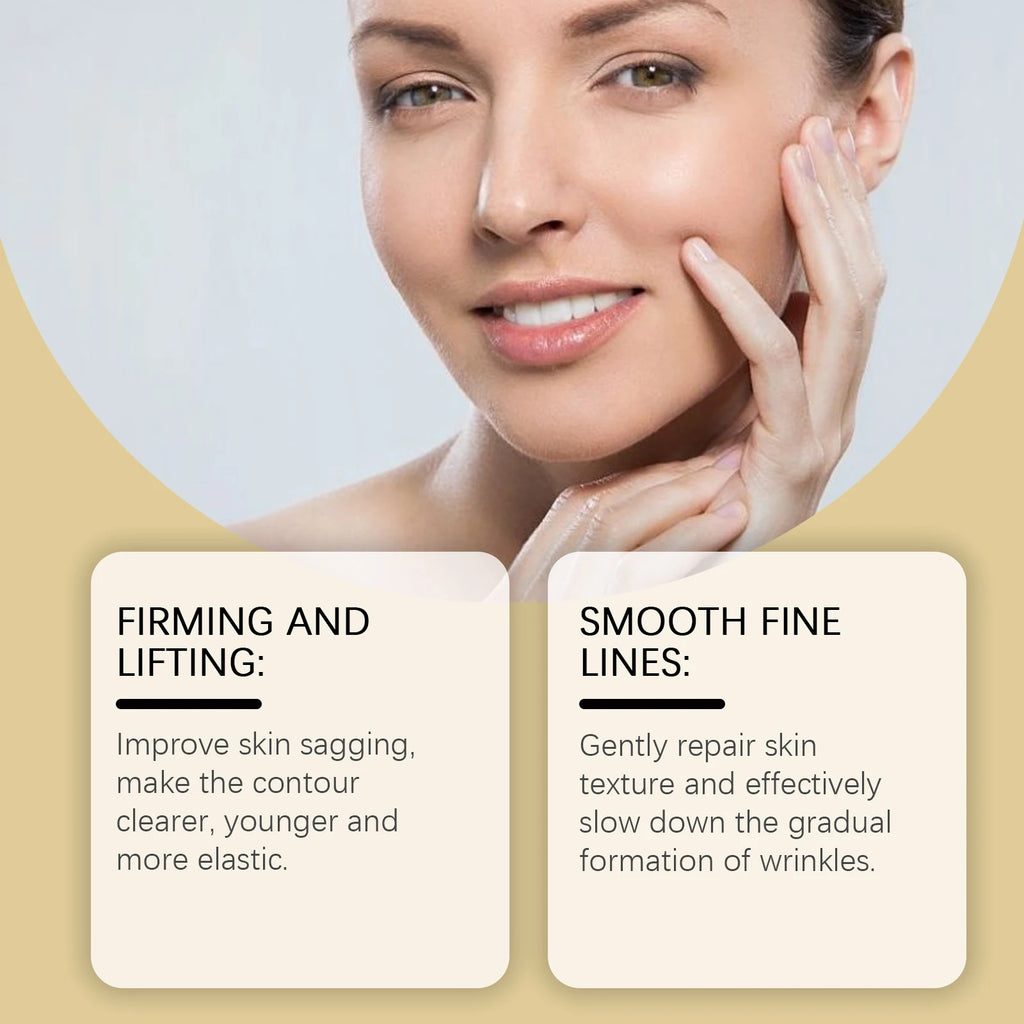 Neck Firming Roller Cream Deeply Moisturizing Lifting Brighten Skin Fades Fine Lines Reduce Double Chin Massage Firm Neck Cream Oasis Select