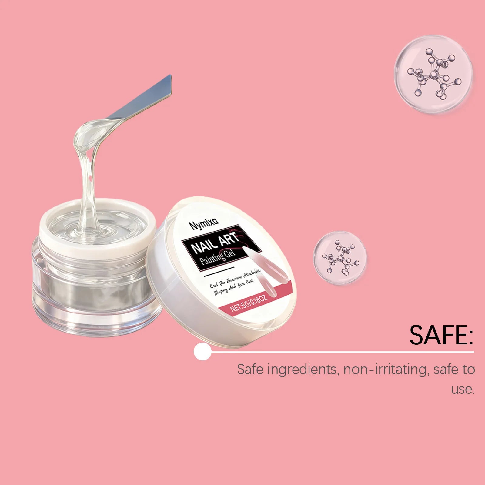 Clear Jelly Nail Glue – Quick-Dry & Invisible for Nail Art