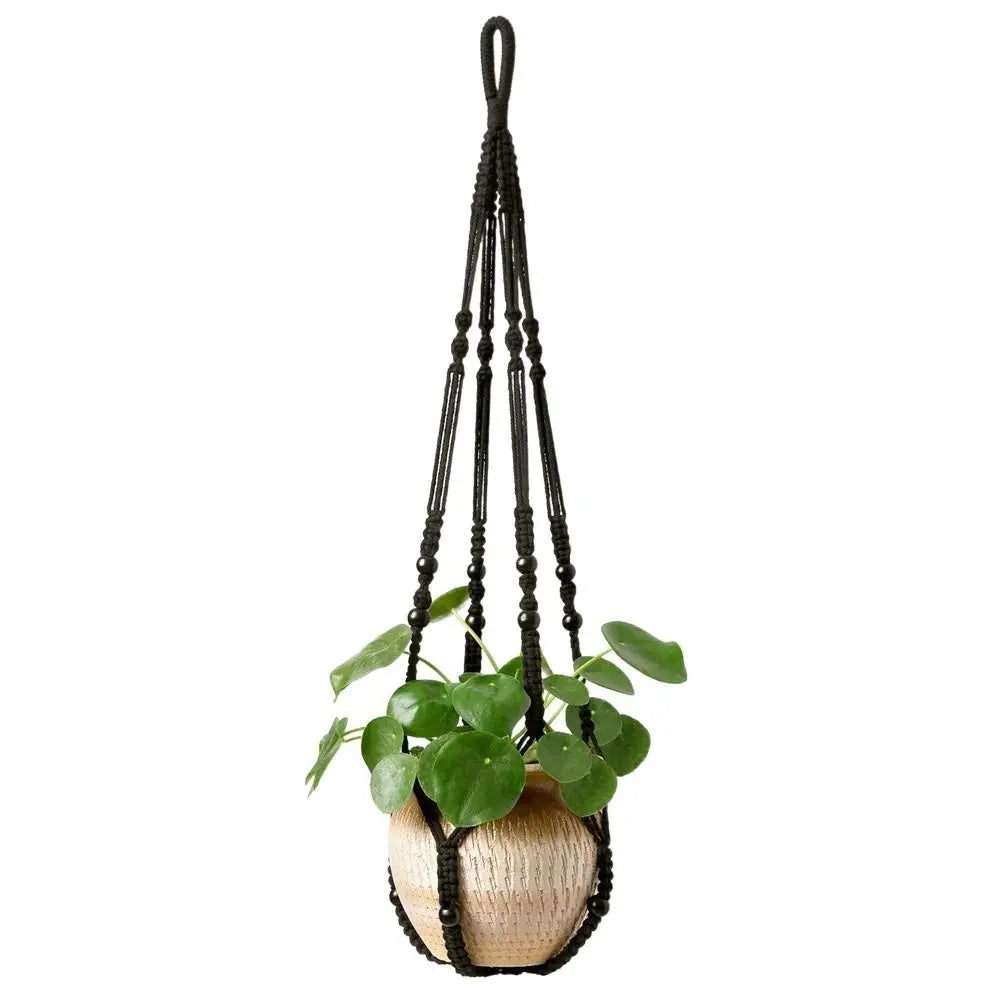 Tray Boho Cotton Rope Hanger Flower Pot Gardening Handmade Plant Hanger Creativity DIY Tassel Hanging Basket Home Oasis Select Style J