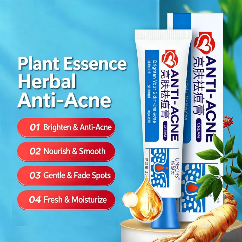 Herbal Acne Face Cream – Pore Minimizing & Skin Brightening Gel Acne Gel Cream Oasis Select