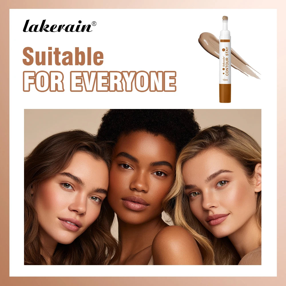 6-colors Moisturizing Liquid Contour Stay Cream Bronzer Waterproof Lightweight 3D Concealer Nourishing Face Contour Makeup Oasis Select