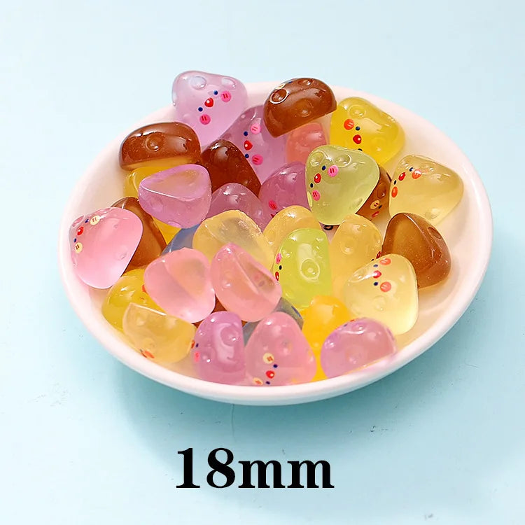 Glow-in-the-dark Kung Fu Chicken Simulation Resin Yellow Cartoon