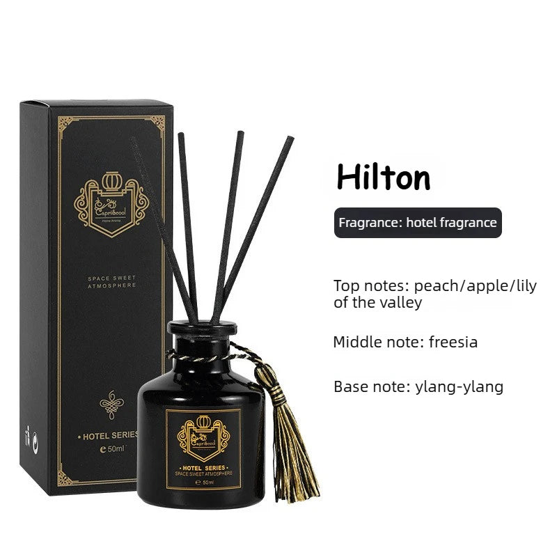 1 Bottle Reed Diffuser Sets with Fragrance Expanding Stick,Healton Shangri-La Hotel Aromatherapy Air Freshener Home Fragrance Oasis Select Hilton 50ml