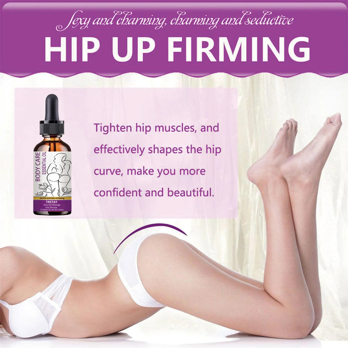 TRSTAY Hip Firming Essential Oil – 100% Pure Natural Body Oil