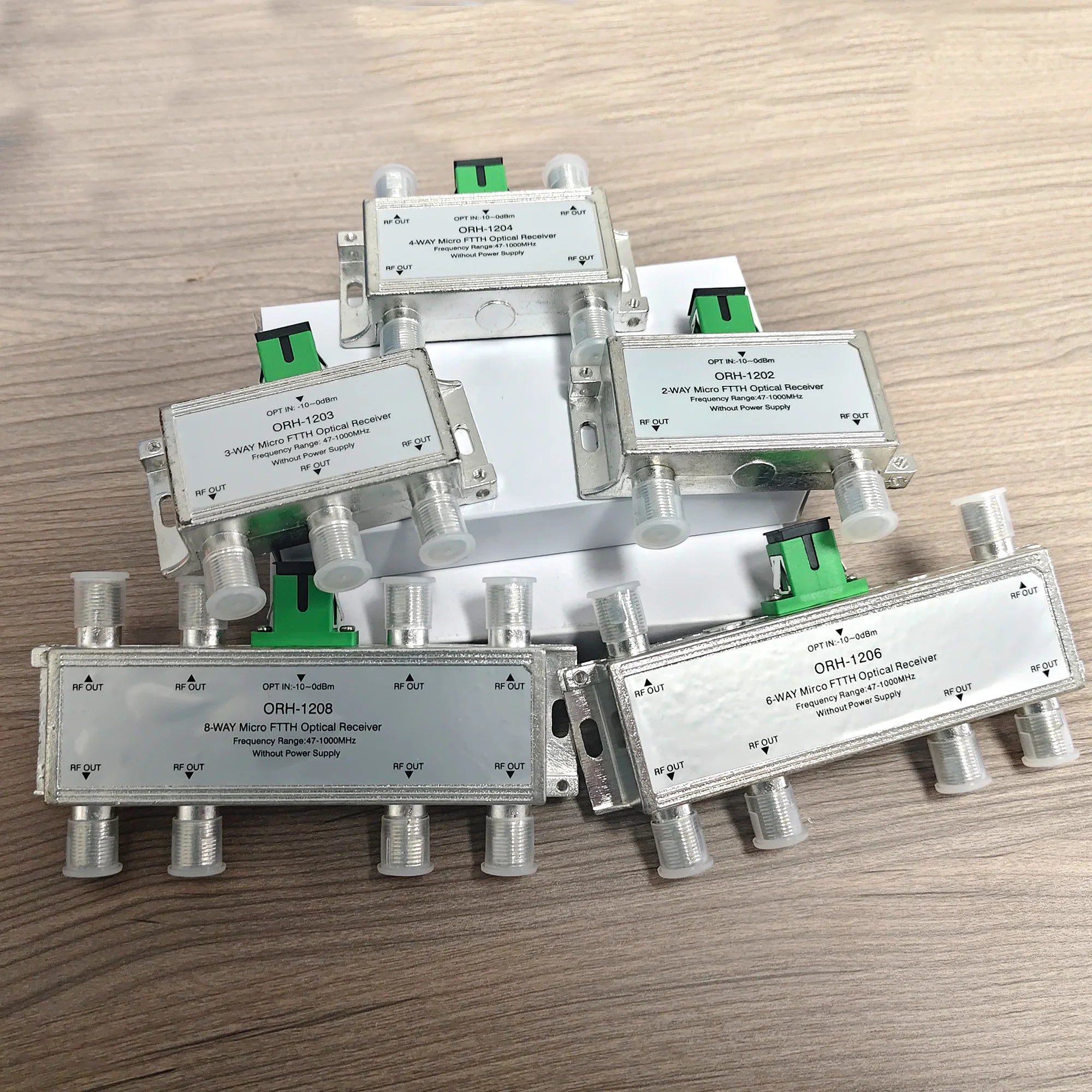 FTTH Optical Receiver Cable TV User Optical-to-Electrical Converter Home Network Mini Optical Connector Dual-Fiber CATV Dedicate Oasis Select