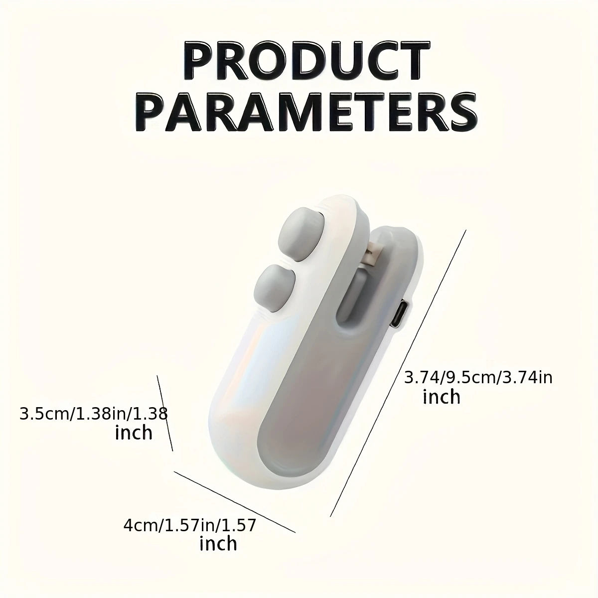2-in-1 Hot Cold Mini Vacuum Sealer USB Rechargeable Food Bag Sealer with Cutter for Kitchen Travel Food Storage Oasis Select