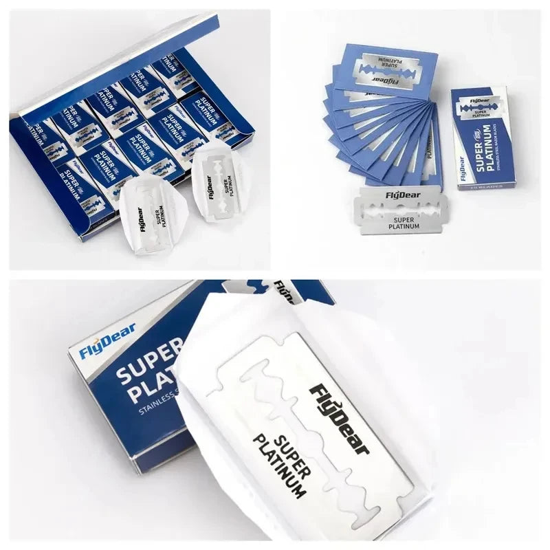 10-80 pcs Double Edge Razor Blades Men's Razor For Shaving Men Blade Professional Barber Razor Beard Trimmer Tool Oasis Select