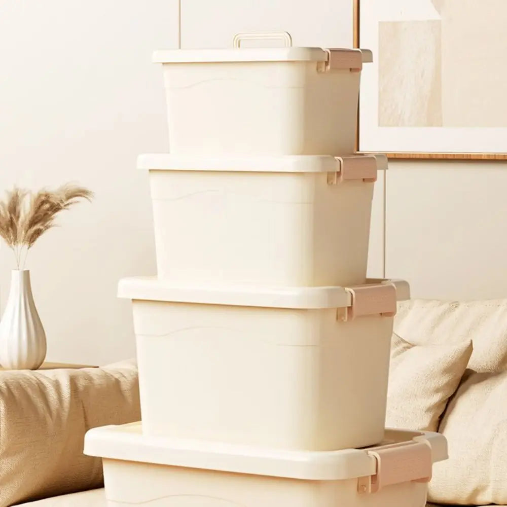 Multifunction Household Storage Box Dustproof Waterproof Storage Cabinet Portable Household Organizer with Handle Large Capacity Oasis Select