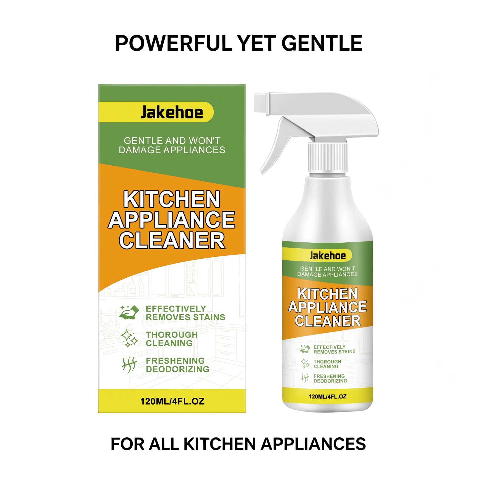 Kitchen Appliance Cleaner Spray Grease & Stain Remover for Stove/Oven/Microwave Cleaning, Deodorizing & Refreshing Spray Oasis Select