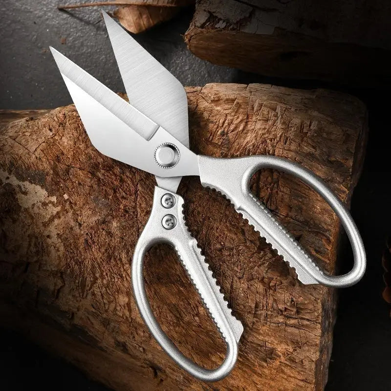 Kitchen Scissors Sharp Thickened Stainless Steel Blades Nonslip Handle 1Pcs for Cutting Poultry Meat Vegetable Seafood Oasis Select F