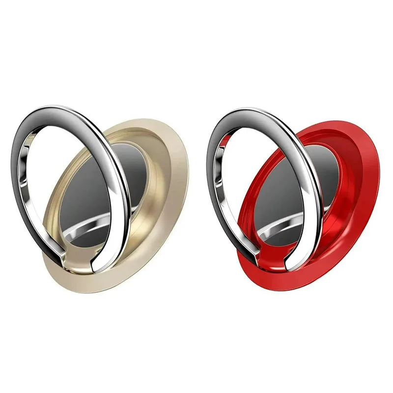 1/2pcs 360 ° Rotatable Ring Phone Holder, General Motors Magnetic Holder, Phone Back Sticker Pad Holder, Holder Oasis Select Gold-Red