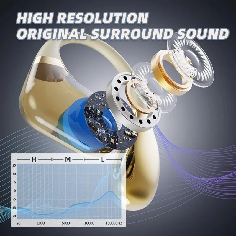 Original Q11 Silicone in Ear Hanging Hook Sports Mobile Phones Microphone HD Call ENC Noise Reduction Wireless Bluetooth Oasis Select