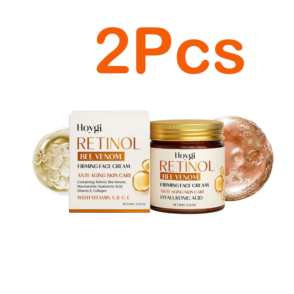 Hoygi Retinol & Bee Venom Anti-Aging Face Cream 60g Anti-Aging Face Cream Oasis Select 2 x 60g Boxed