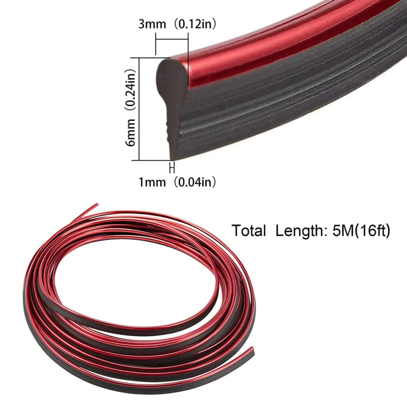 Car interior trim strips universal car gap fillers automobile molding line decorative accessories DIY flexible strip garnish Oasis Select