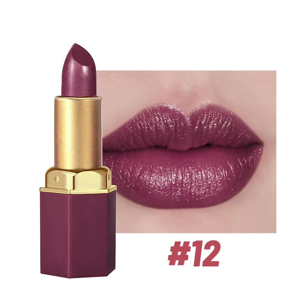 SAM SUGAR Gold Bar Glitter Lipstick – 6 Shades, Long Lasting