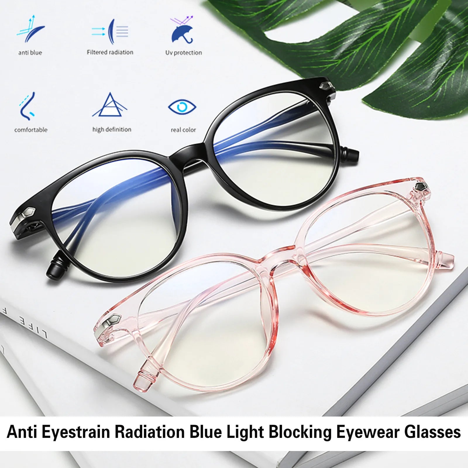Blue Light Blocking Gaming Glasses – Anti-Fatigue Unisex Blue Light Glasses Oasis Select