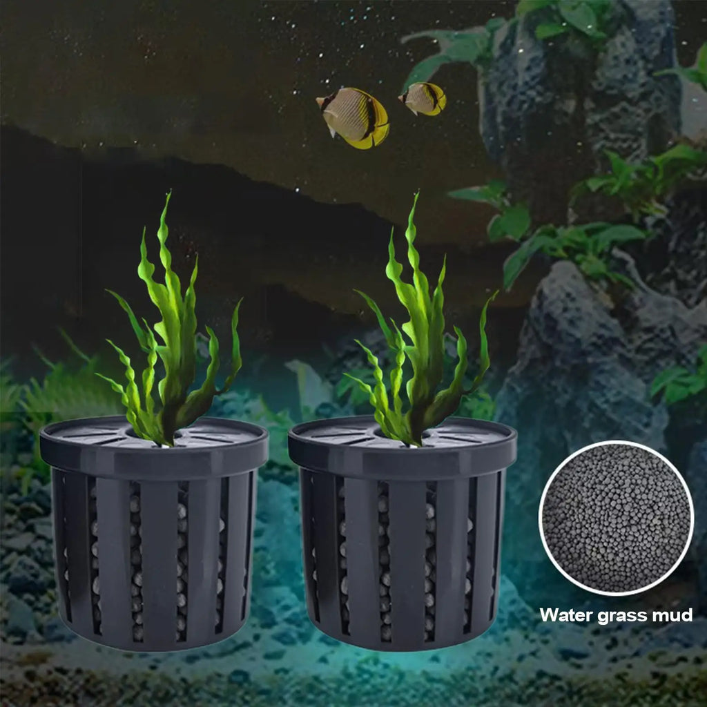 Aquarium Plant Holder Stable Fish Tank Plant Basket Aquarium Hydroponics Planting Holder Water Feature Decoration Accessories Oasis Select