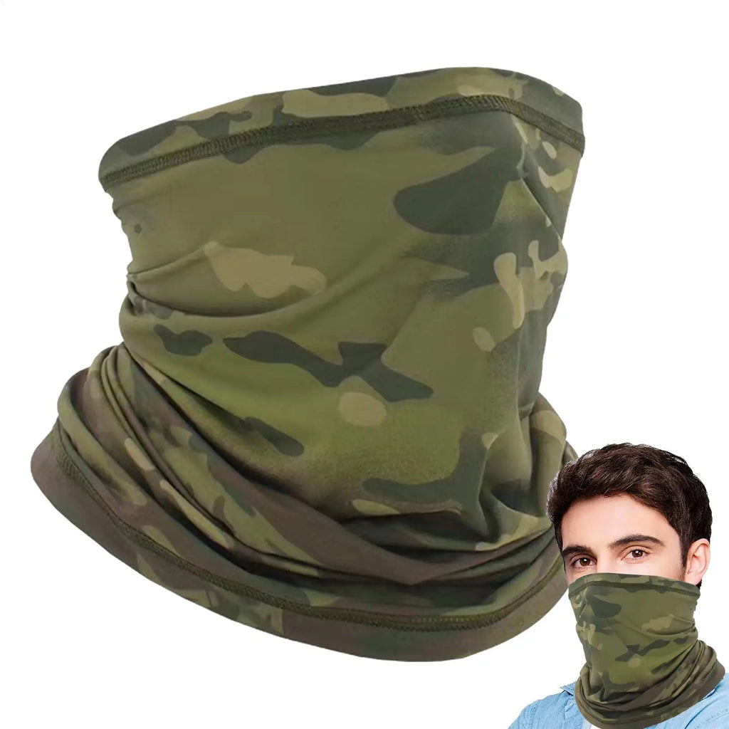Camouflage Neck Gaiter Face Mask | Cycling Hiking Fishing