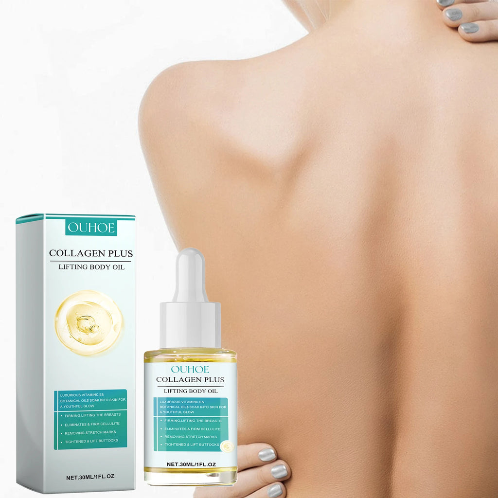 Collagen Body Oil Lifting Firming Arms Belly Fat Buttocks Sculpting Moisturizing Reduce Fine Lines Wrinkles Skin Tightening Oil Oasis Select
