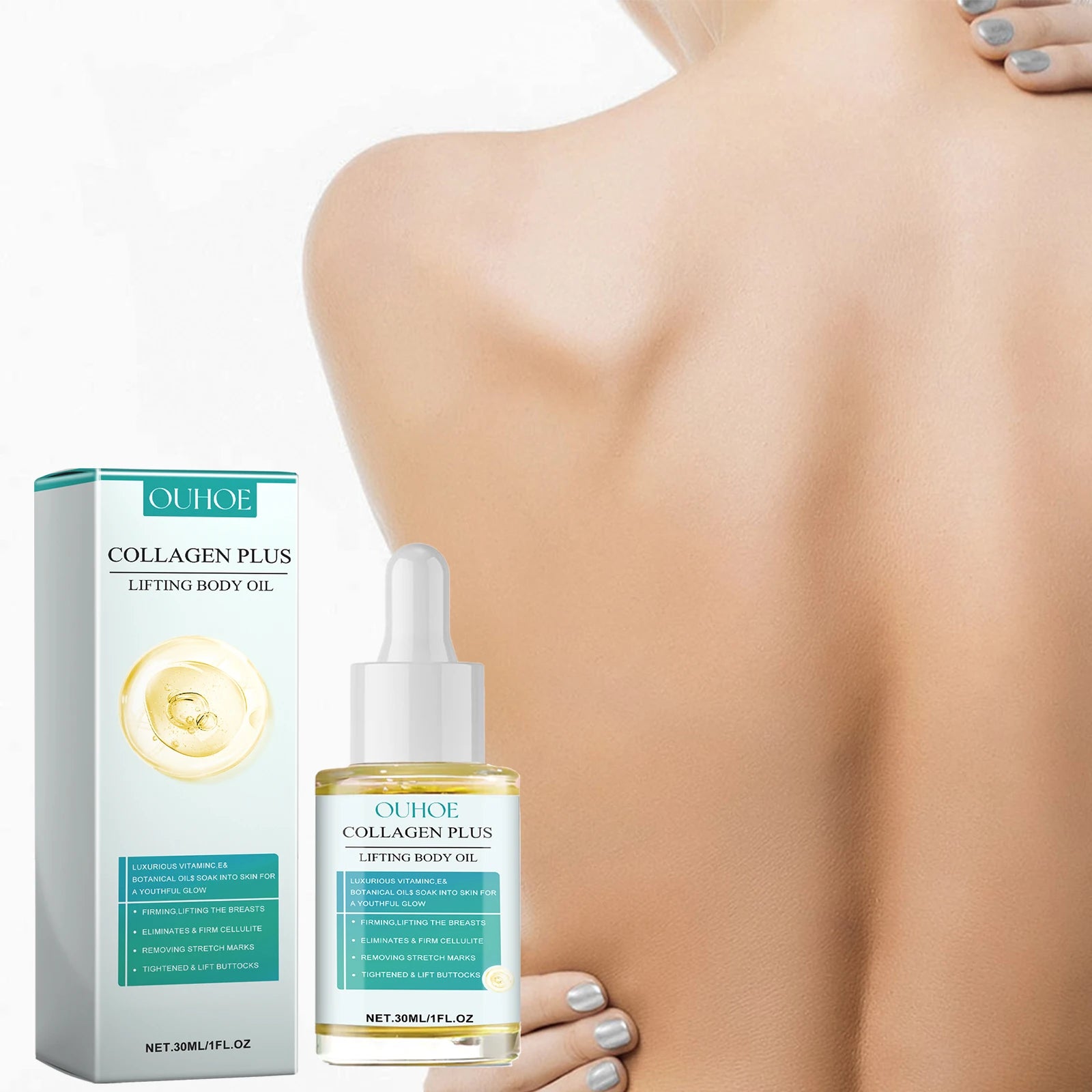 Collagen Body Oil Lifting Firming Arms Belly Fat Buttocks Sculpting Moisturizing Reduce Fine Lines Wrinkles Skin Tightening Oil Oasis Select