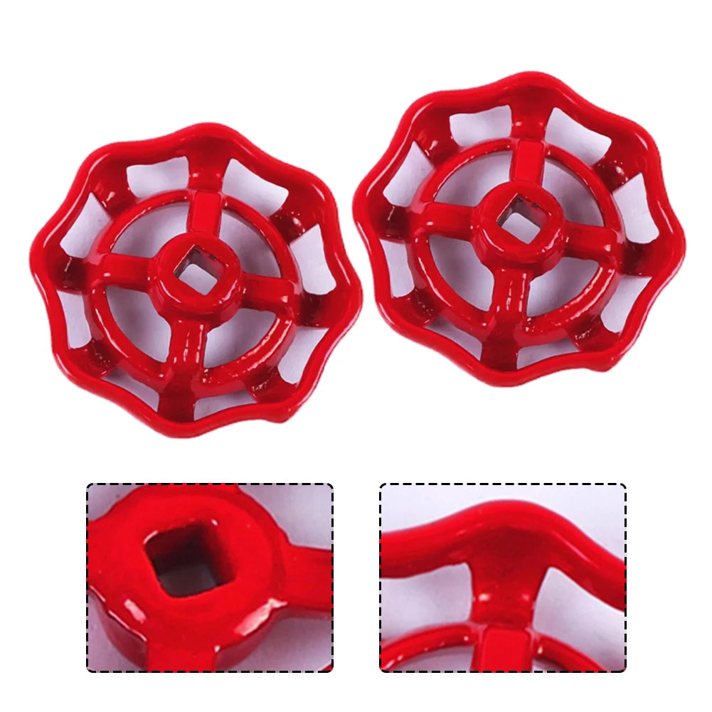 2pcs Cast Iron Valve Hand Wheel Handle Copper Gate Valve Globe Valve Hand Wheel Shutoff Value Decorative Water Pipe Fittings Oasis Select