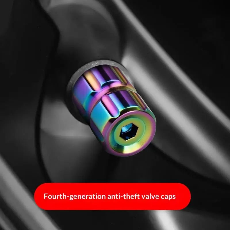 4pcs Car Tire Valve Stems Caps, Anti-Theft Auto Wheel Valve Stem Covers With O Rubber Seal, Universal Stainless Tyre Air Stems Oasis Select