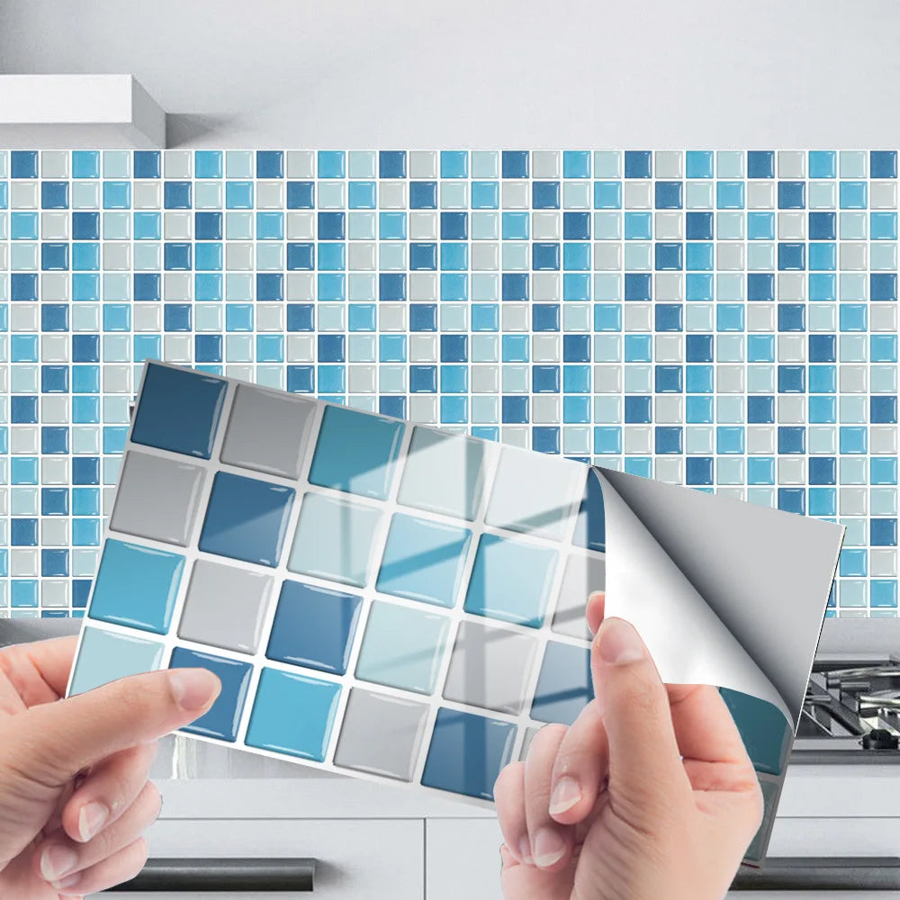 Home renovation crystal ceramic tile paste self-adhesive floor paste kitchen oil proof decoration sticker tile paste decoration Oasis Select KIT070 10cm x 20cm-24pcs