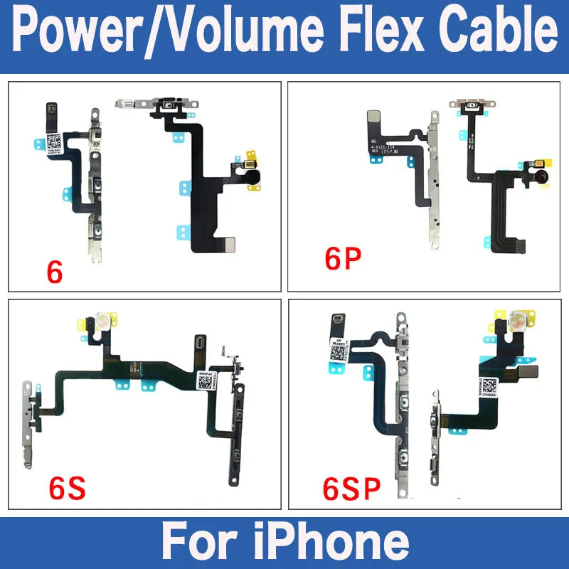 iPhone 6 6 Plus 6s Power & Volume Flex Cable with Bracket