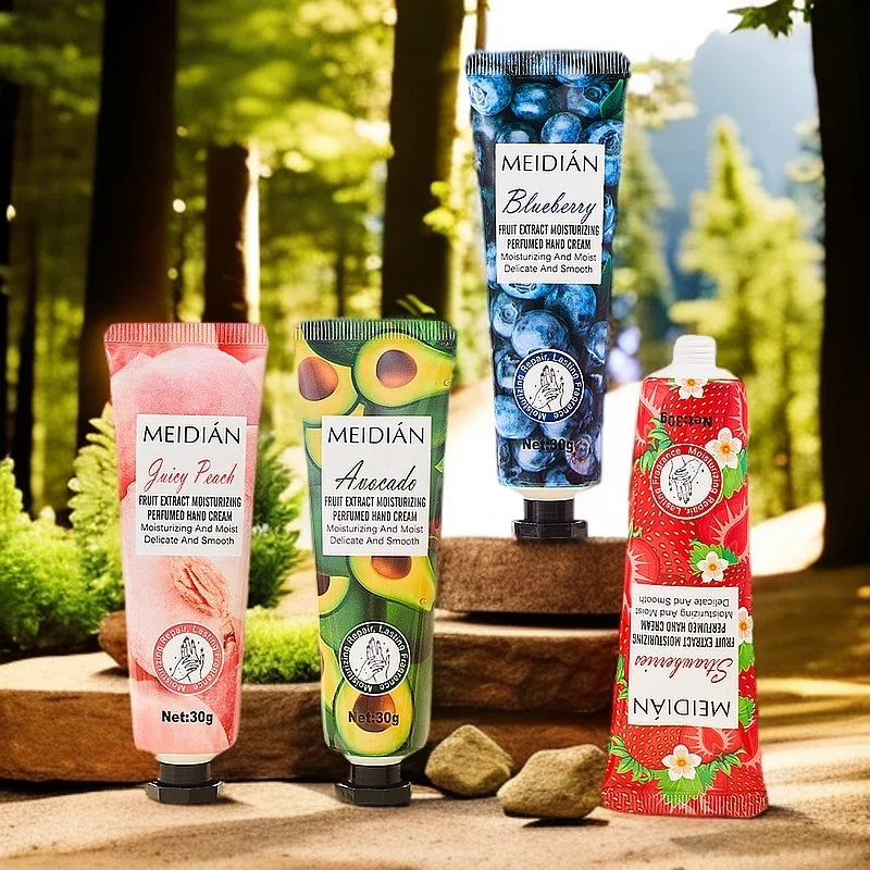 5-Piece Fruit Scented Hand Cream Set – Moisturizing Hand Care Hand Cream Set Oasis Select