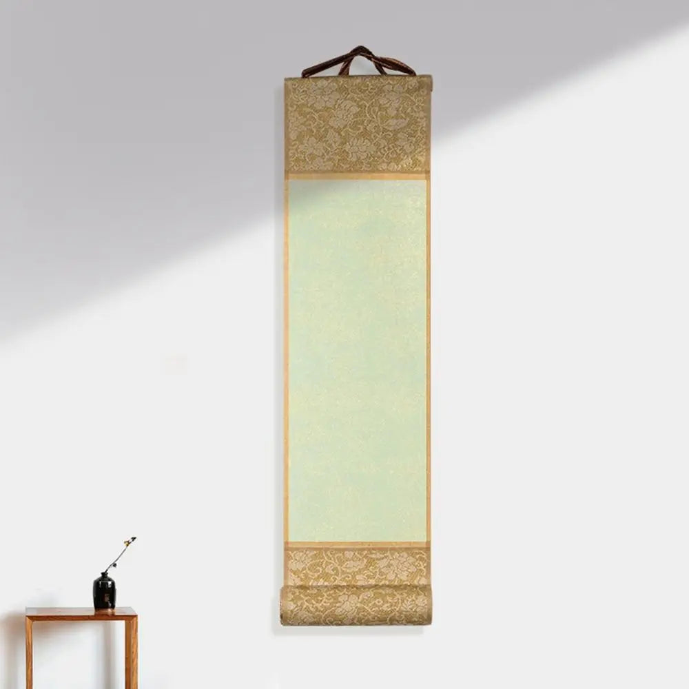 Self-made Gifts Art Supplies Painting Drawing Paper Gilded Rice Paper Scroll Blank Hanging Scroll Mini Batik Trumpet Scroll Oasis Select 05
