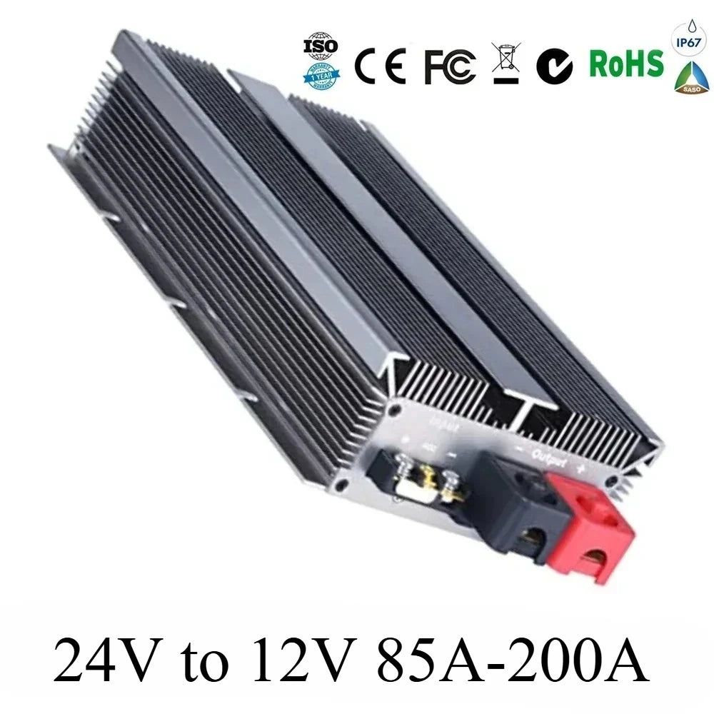 24 Volt to 12 Volt 24V to 12V 85A-300A Step Down Converter Voltage Regulator DC/DC Buck Transformer Power Supply CE Waterproof Oasis Select
