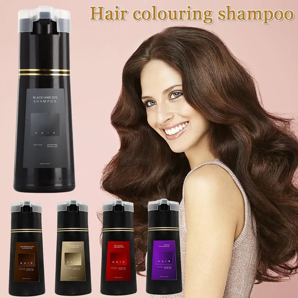 Nova Hair Color Shampoo – Instant Gray Coverage, 200ml Hair Dye Shampoo Oasis Select