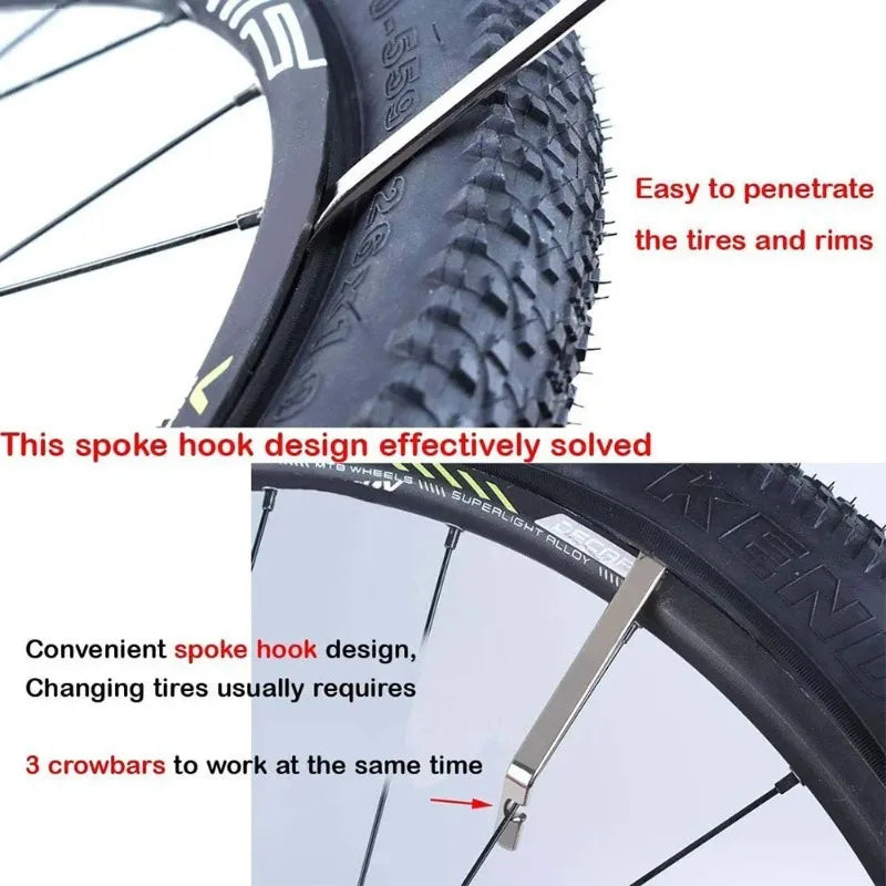 Durable Bike Tire Levers Professional Bicycle Tube Repair Tyre Changing Tool for Cycling Enthusiasts Oasis Select