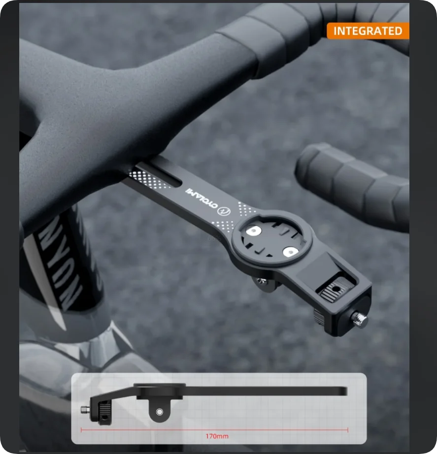 360° Rotating Bike Mount for GoPro, Insta360 & DJI Cameras