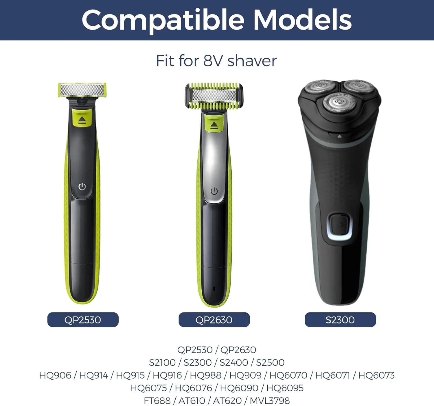 Type-C Charger Adapter for Philips OneBlade QP2530 QP2630 HQ850 Shaver Charging Adapter Oasis Select